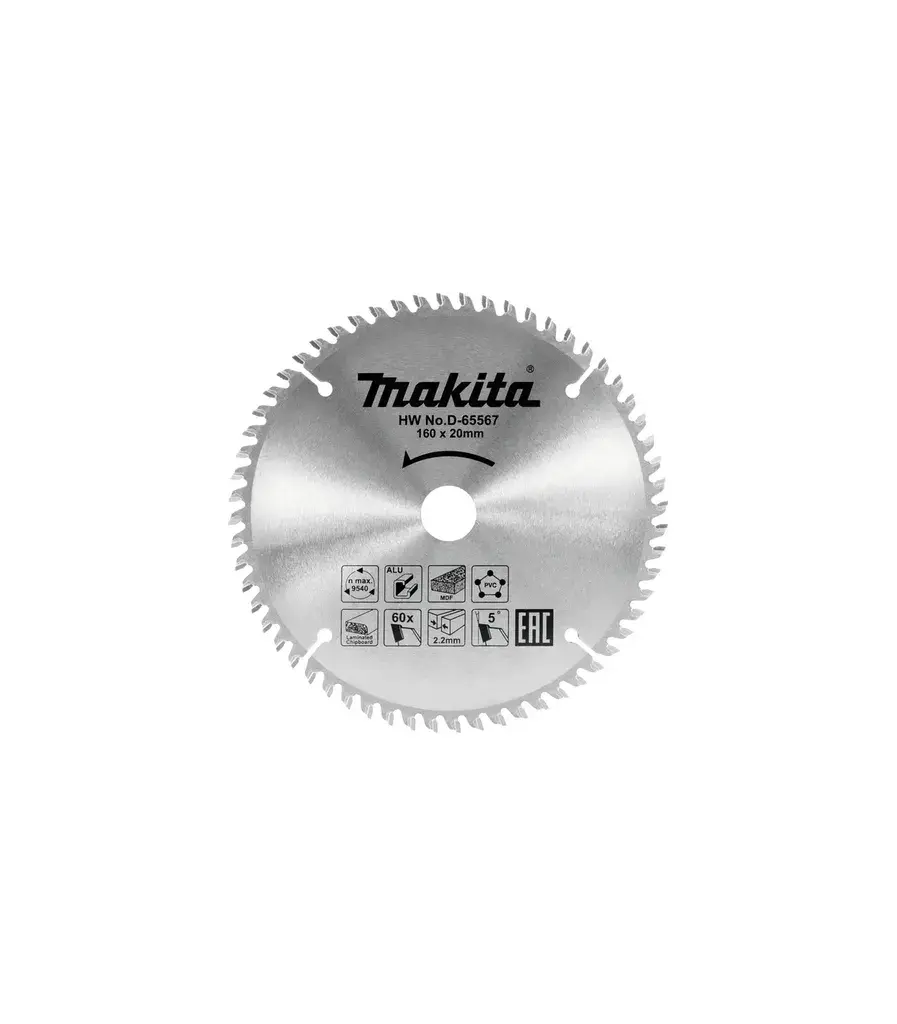 Makita TCT list pile 60Z D-81206, 165x20mm