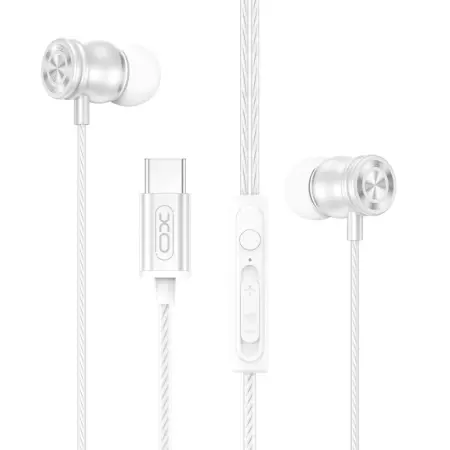 XO Slušalice sa mikrofonom In-Ear EP80, Type-C, Bijele