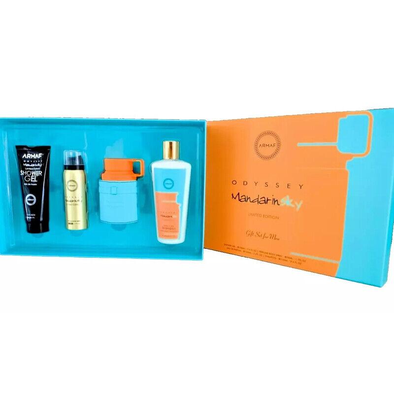 Armaf Odyssey Mandarin Sky EDP 100 ml + Bodyspray 50 ml + SG 100 ml + Shampoo for Men 250 ml (man)