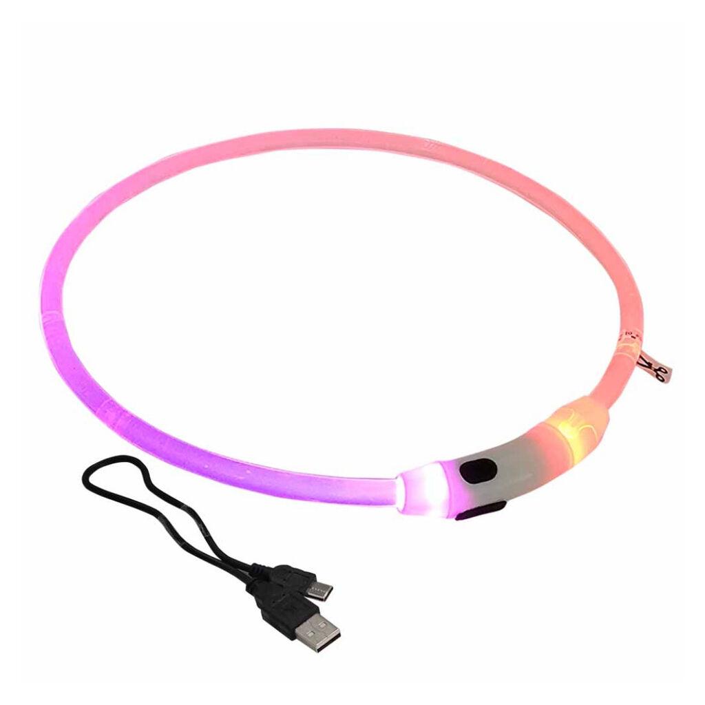Nobby Ogrlica za pse Led Shiny, 8 mm x 65 cm