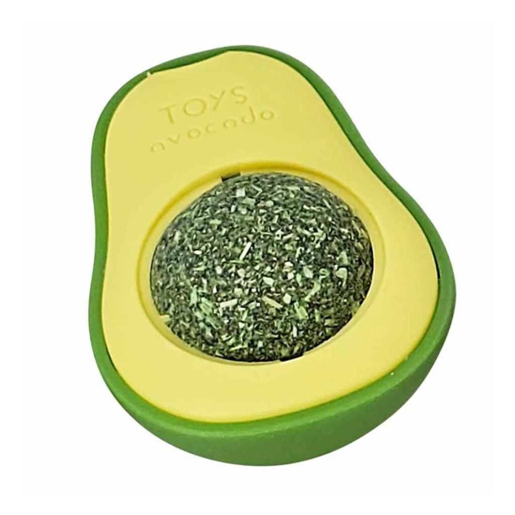 Nobby Igračka za mačke Avocado Catnip lopta, 4.5x3.5x6 cm, Zelena