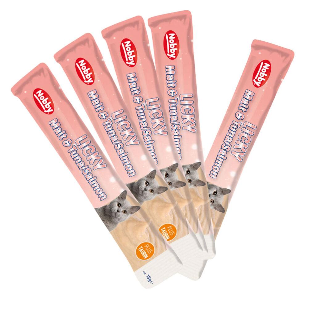 Nobby Poslastice za mačke Starsnack Licky Malt&Tuna / Losos, 5x15 g
