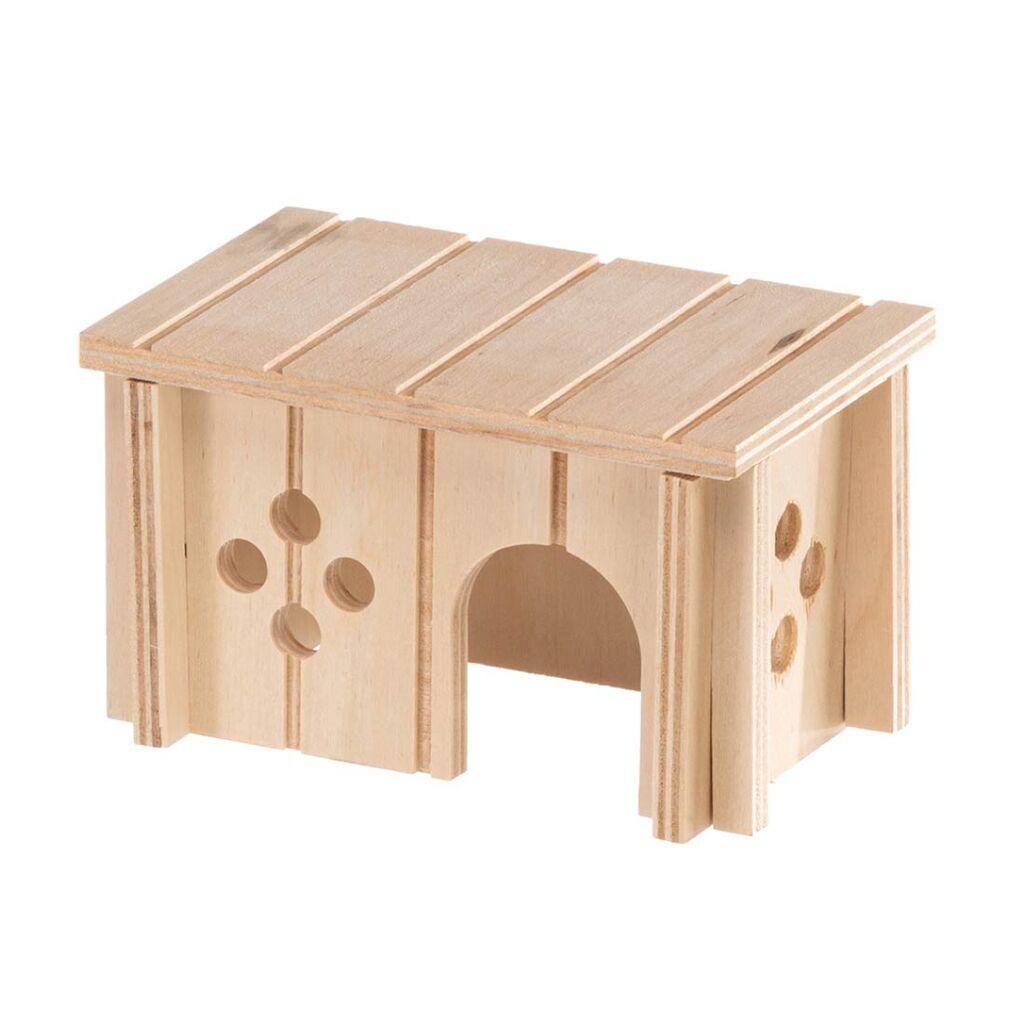 Ferplast Drvena kućica za hrčka SIN 4641, 12.5x7.5x7 cm, Smeđa