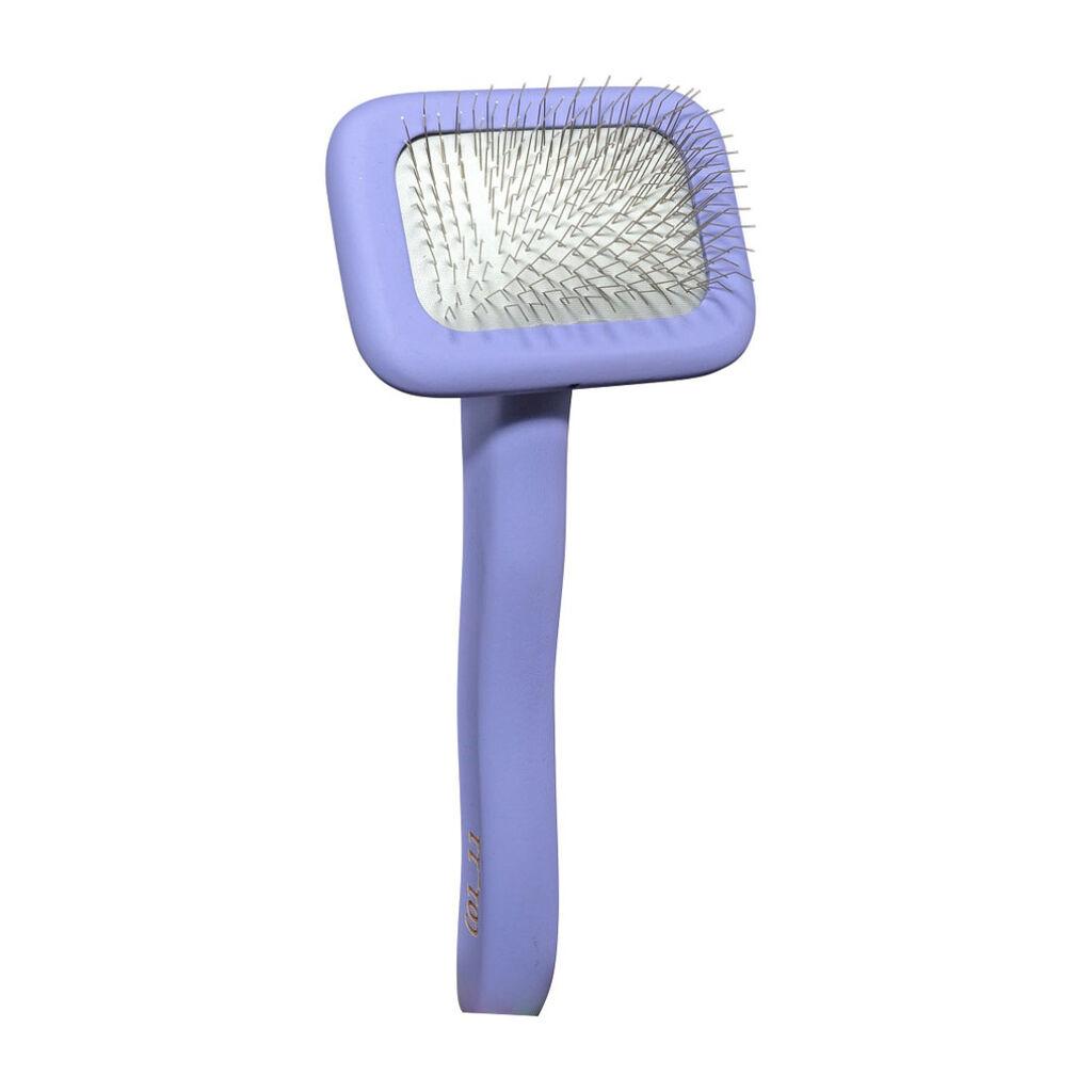 Tauro Pro Line Četka drvena pravougaonog oblika za pse, 6.8x14.8 cm, Ljubičasta