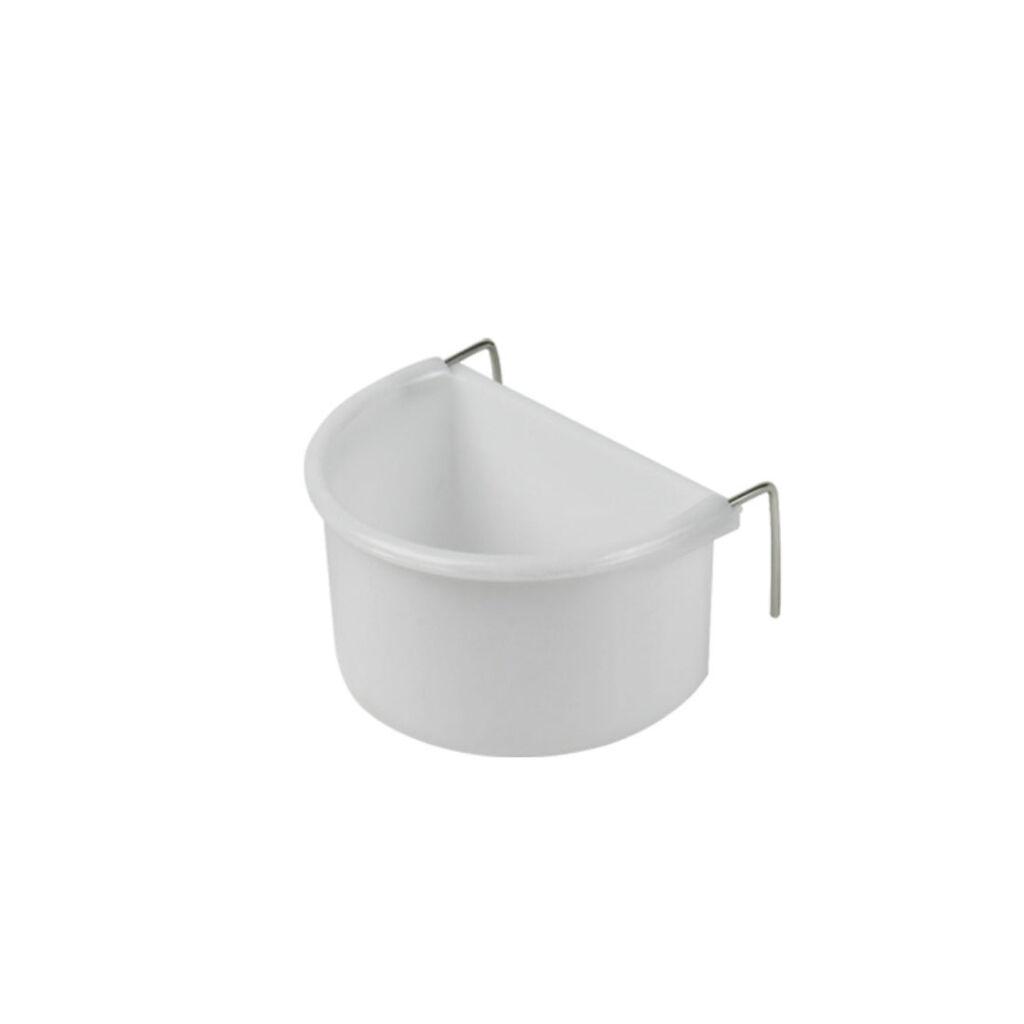 Nobby Posuda za glodare viseća polukružna, 7 cm, 75 ml, Bijela