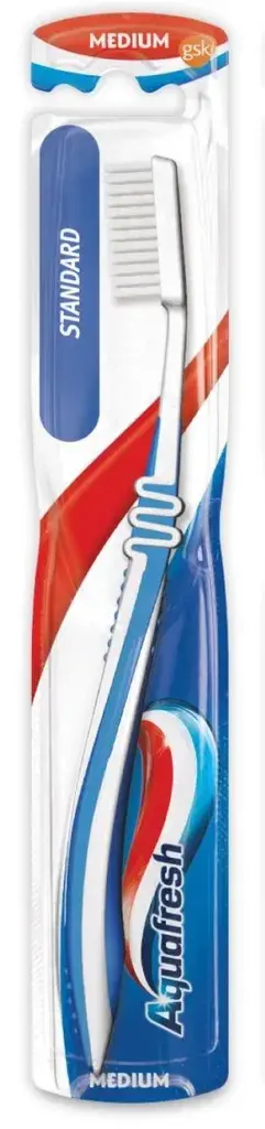 Aquafresh četkica za zube standardna srednja, plava