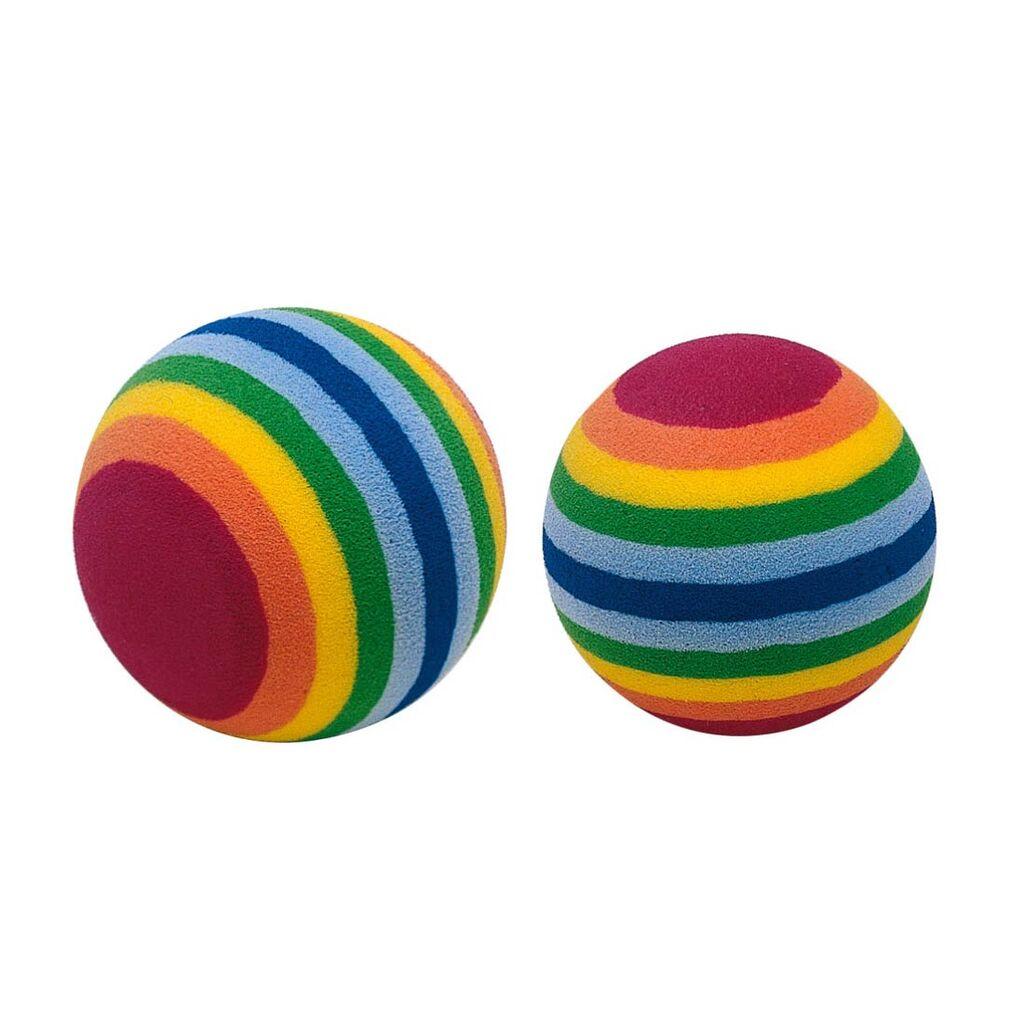 Ferplast Igračka za mačke velike pjenaste loptice PA 5404, 2 komada, Šarene
