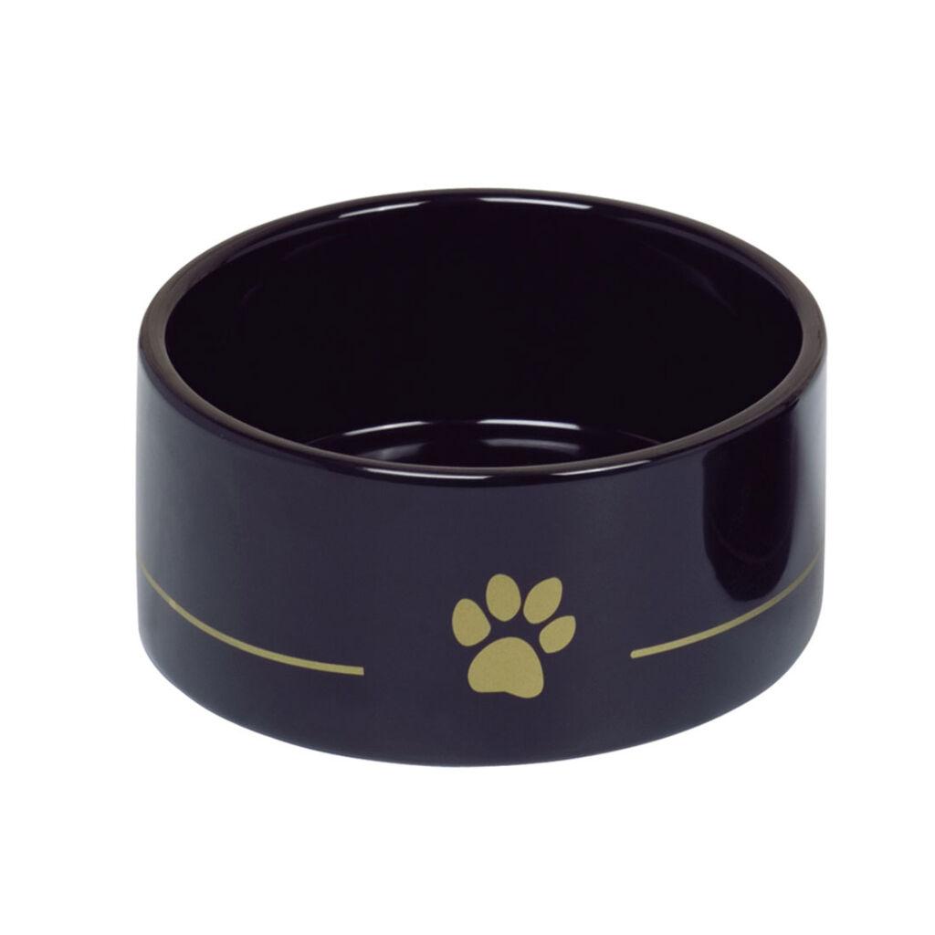 Nobby Keramička posuda Golden Paw, 18x7 cm, 1.1 L, Crna
