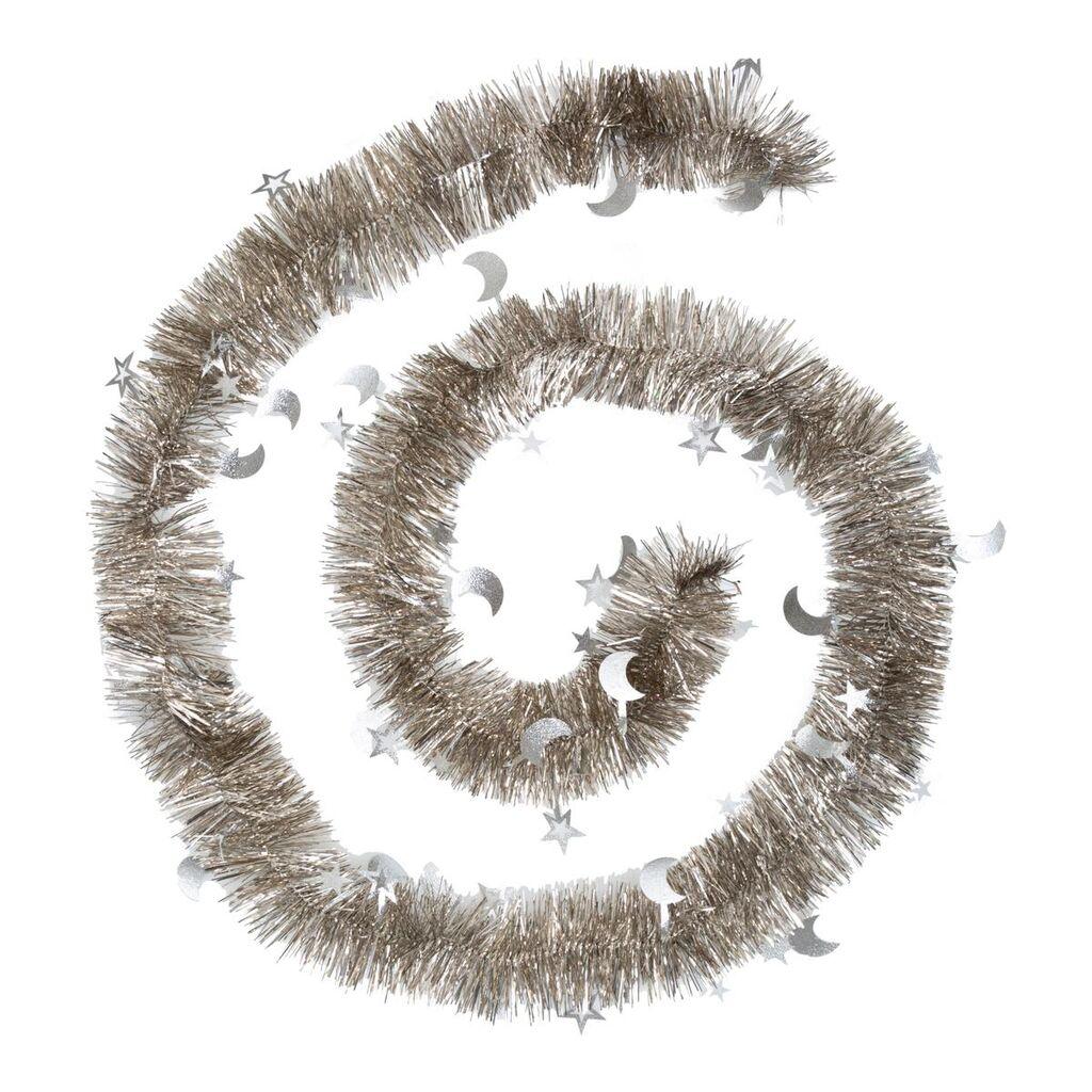 Atmosphera Božićna girlanda, 2 m, Zvijezdice, srebrne boje