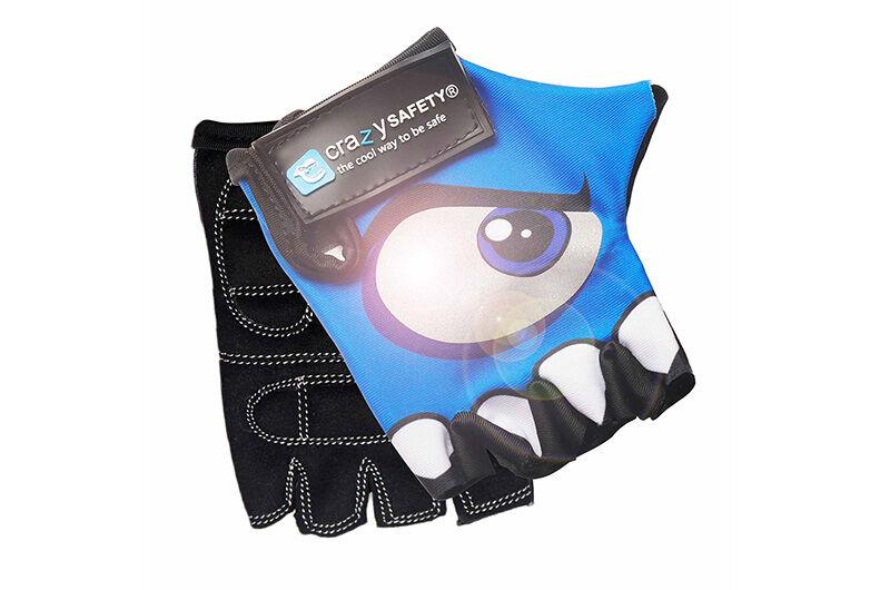 Crazy Safety Biciklističke rukavice Reflective eyes, Plave