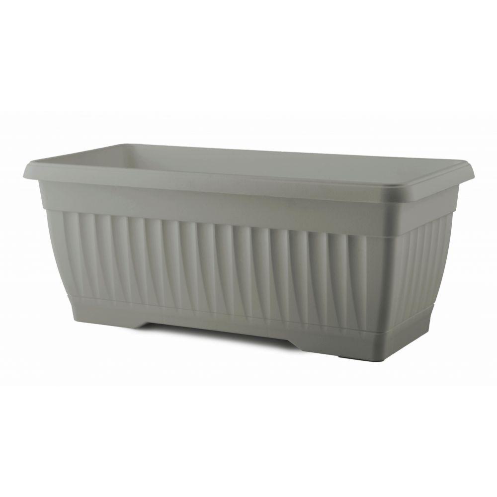 Fora Žardinjera sa podmetačem Mediteran, Fi45, 50 x 20 cm, smeđe boje