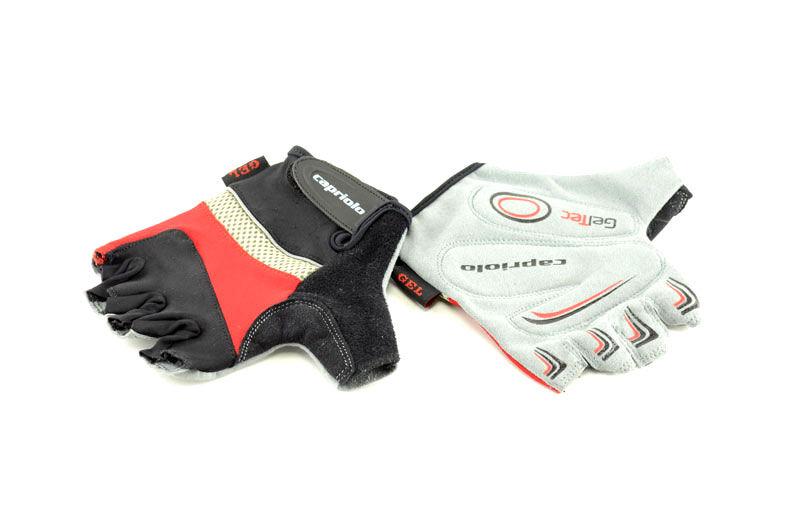 Capriolo Biciklističke rukavice, Platno, Gel, Crno-crvene