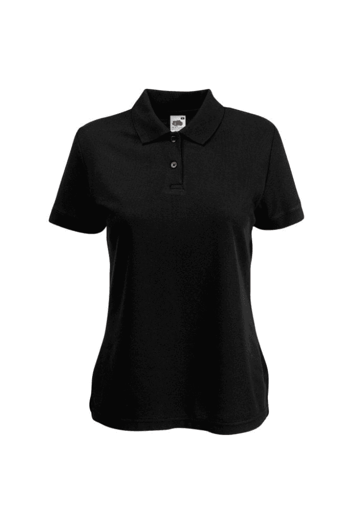 Ženska majica Fit Polo, Crna