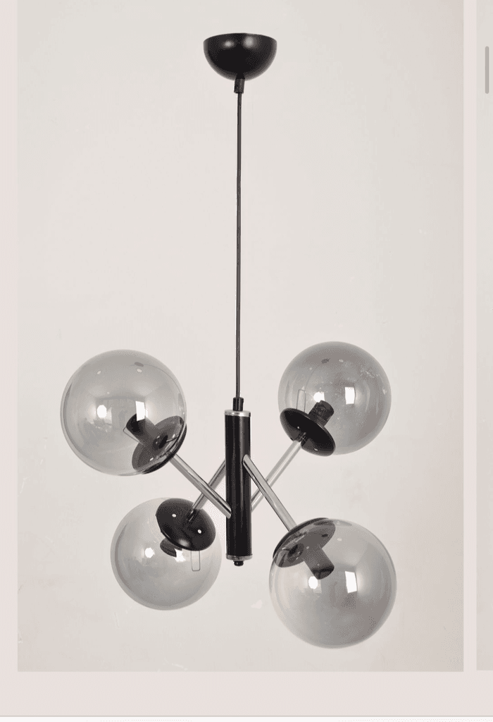 Milleryt Srebreni luster sa 4 kugle