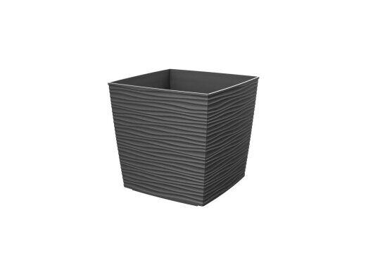Saksija Finesa kvadrat, 25x25x23, Antracit