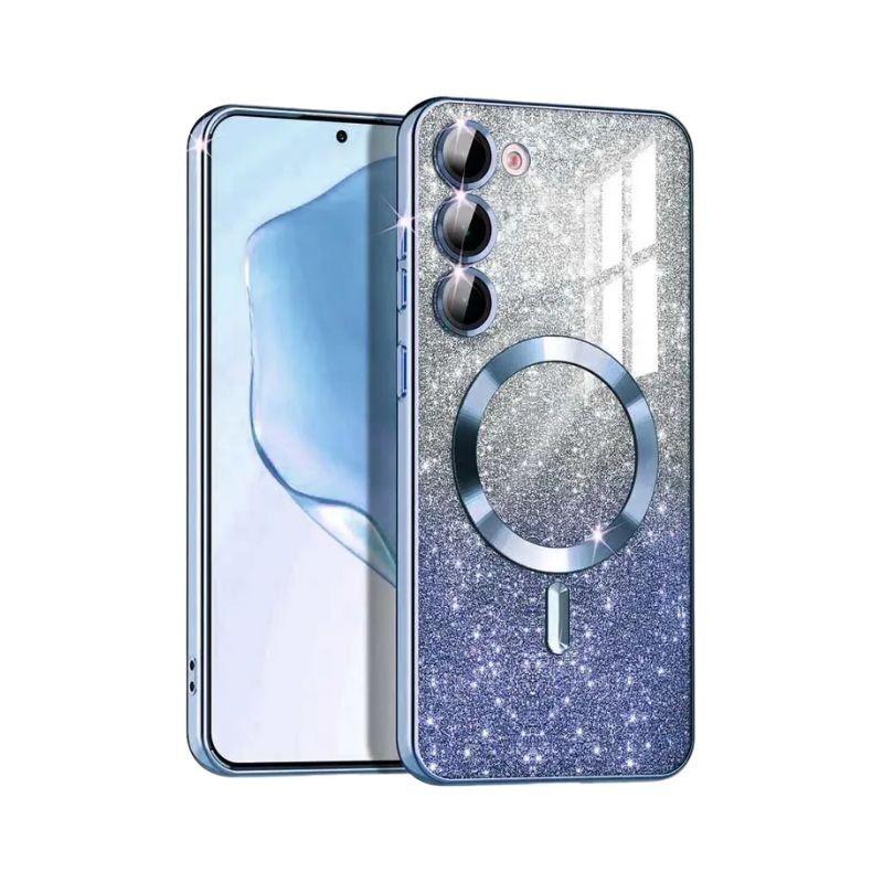 MagSafe maska za mobilni telefon Samsung A25 Glitter, Plava