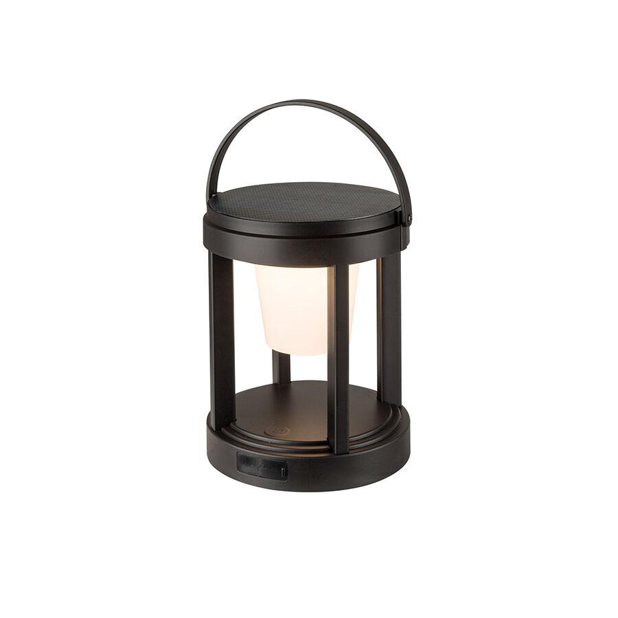 Mass-light Solarna LED lampa Patron ML-2203B, Okrugla, Crna