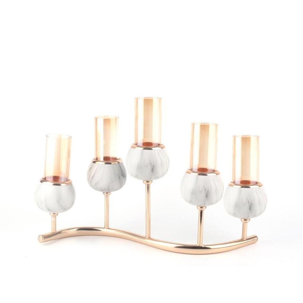 Milleryt Svijećnjak sa 5 postolja, Metalno postolje, 41 cm