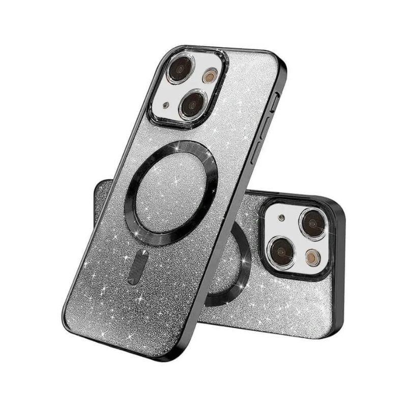 MagSafe maska za mobilni telefon iPhone 14 Pro Max Glitter, Crna