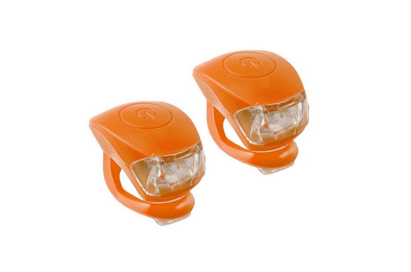 M-Wave Svjetla za bicikl Set-prednje+zadnje 2-LED silicone