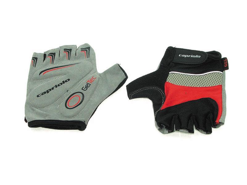Capriolo Biciklističke rukavice, Platno, Gel, Sivo-crvene
