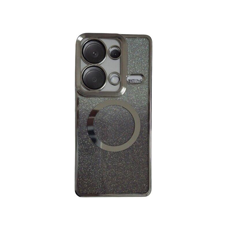 MagSafe maska za mobilni telefon Redmi 13 Pro Glitter, Srebrna boja