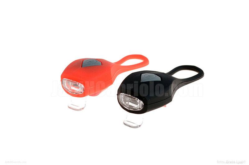 KryptonX Set svjetala za bicikl 2-LED silicone, Prednje+zadnje