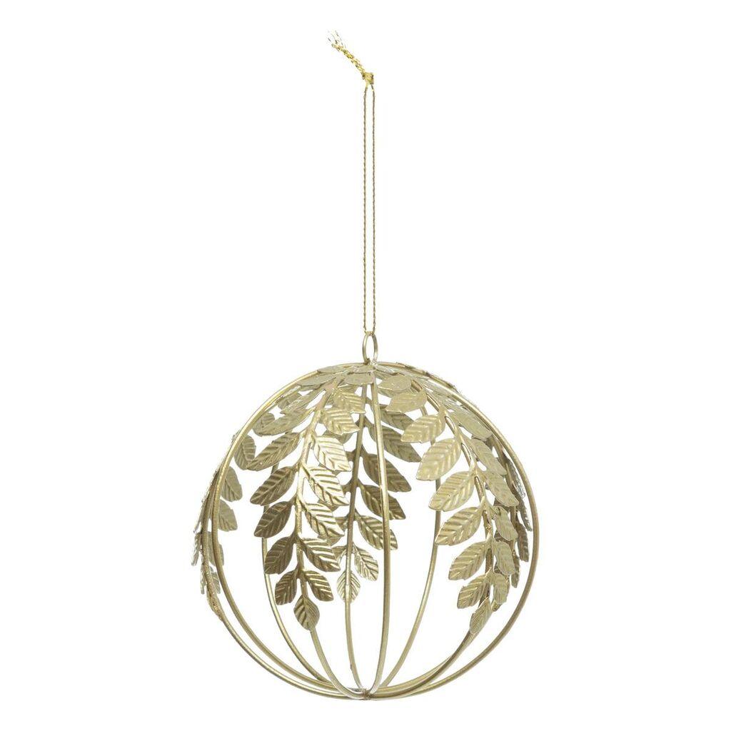 Atmosphera Ukras za jelku, Metalna kugla 9 cm, zlatne boje