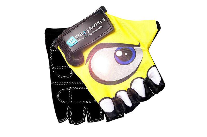 Crazy Safety Biciklističke rukavice Reflective eyes, Žute