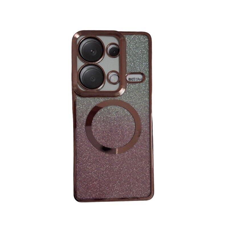 MagSafe maska za mobilni telefon Redmi 13 Pro Glitter, Roze
