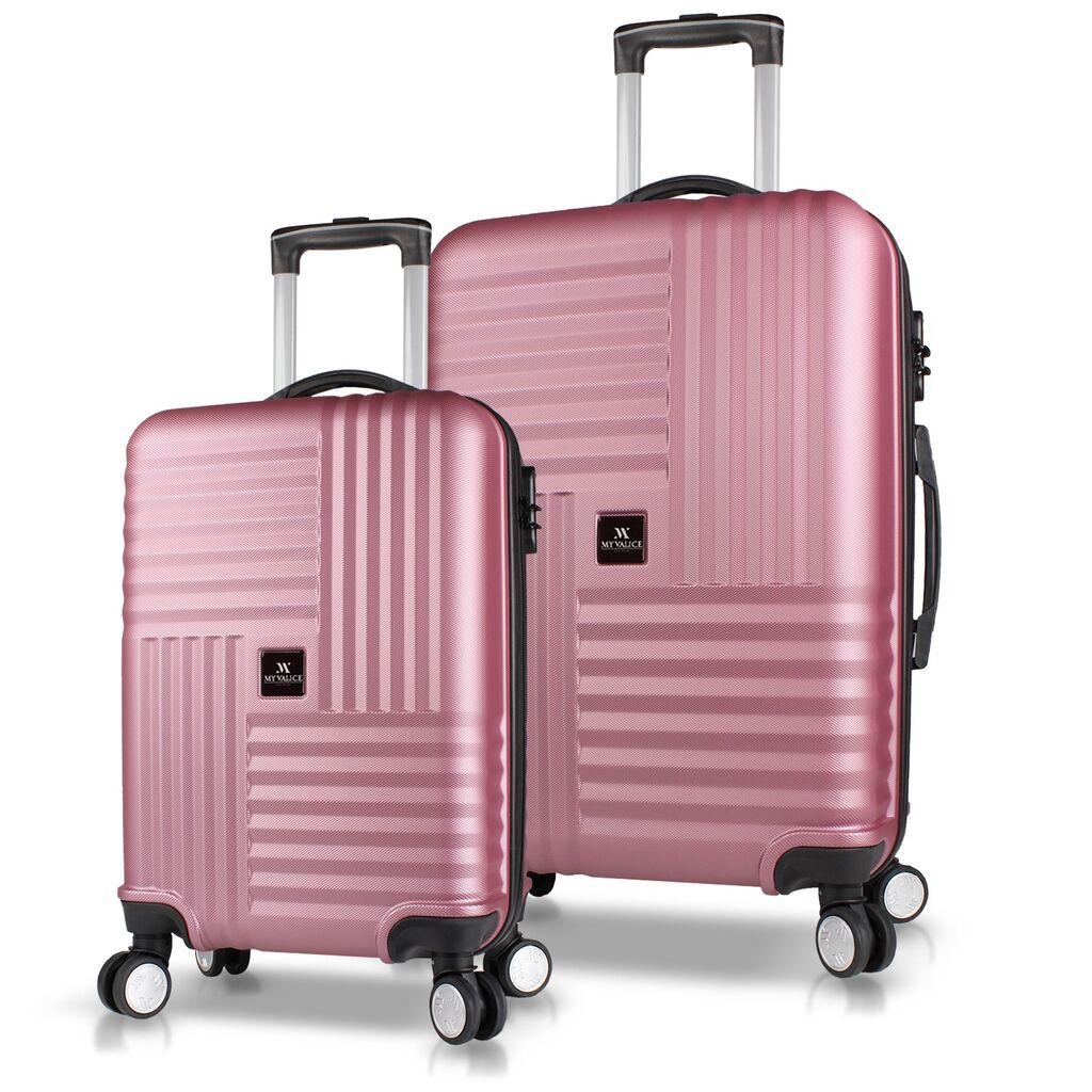 MyValice set kofera 8210, 2 dijela, ružičasto zlato