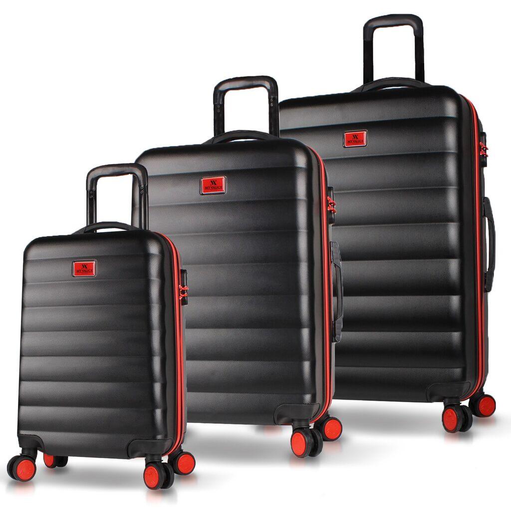 MyValice set kofera 6391, 3 dijela, crni