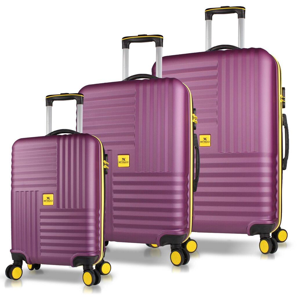 MyValice set kofera 8135, 3 dijela, bordo