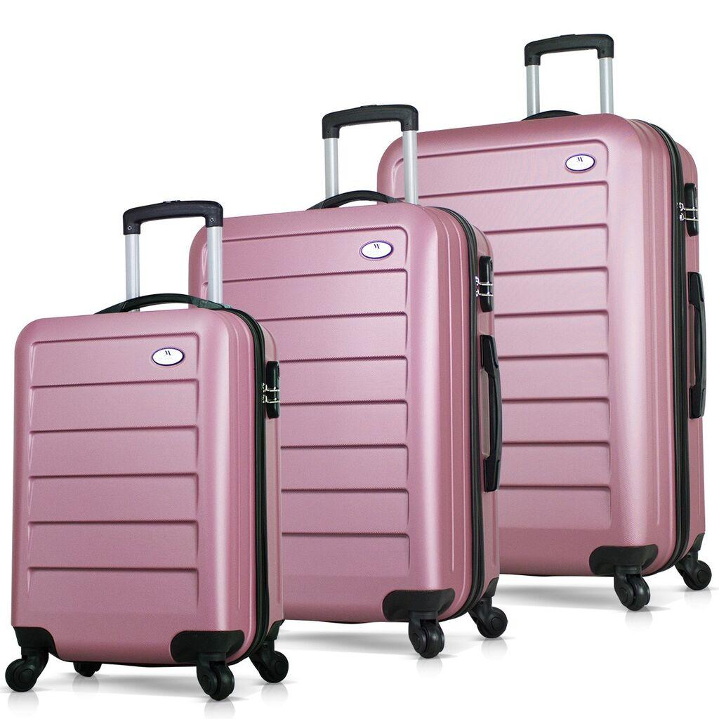 MyValice set kofera 6295, 3 dijela, ružičasto zlato