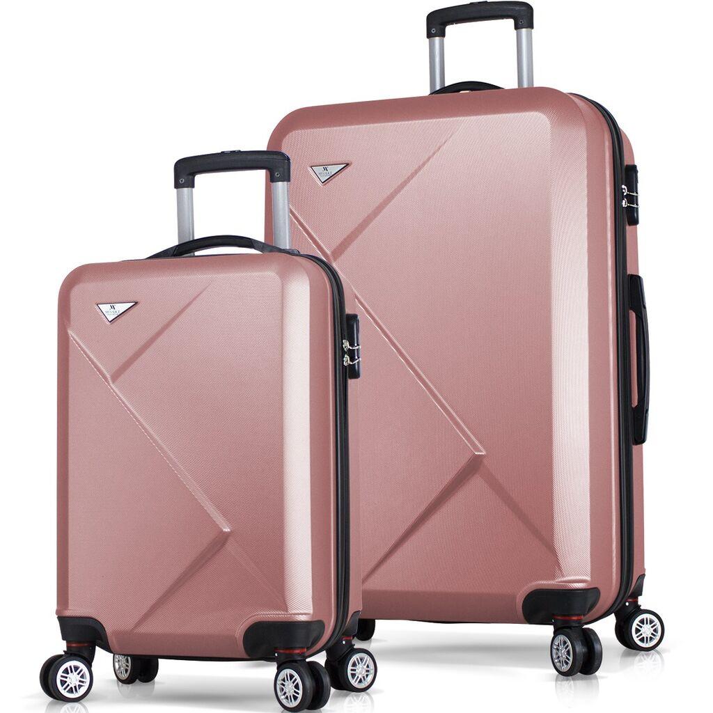 MyValice set kofera 6929, 2 dijela, ružičasto zlato