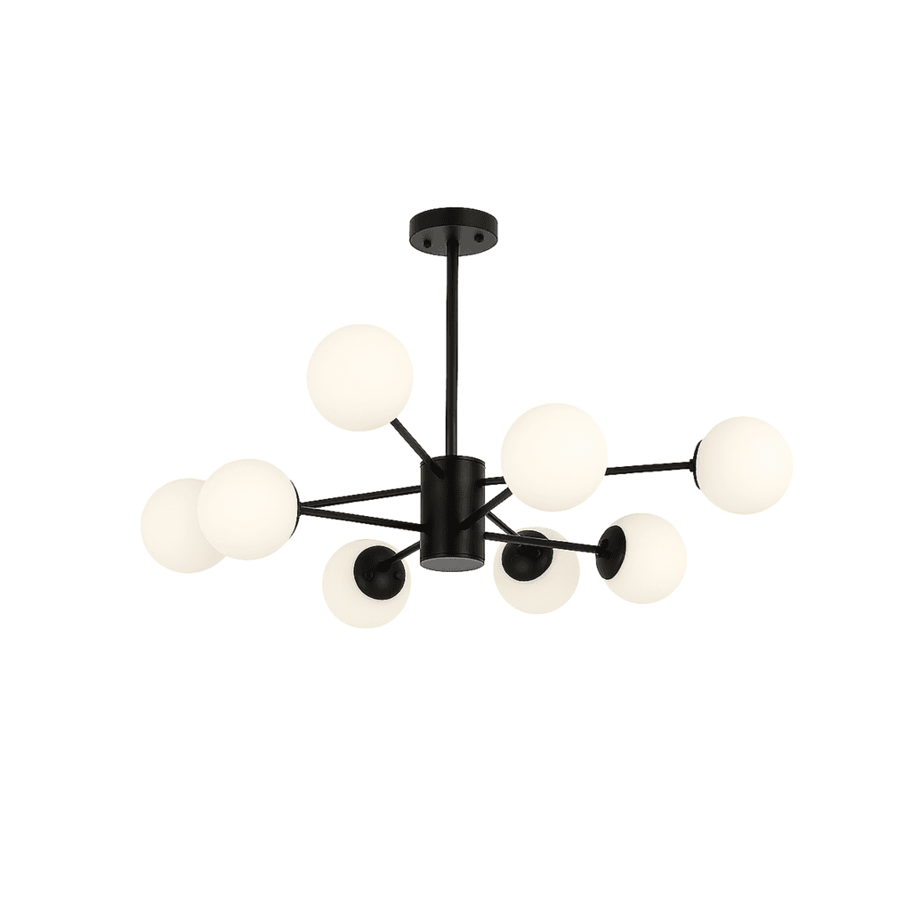 Giga Luster D8016/8, E27*8, Crni