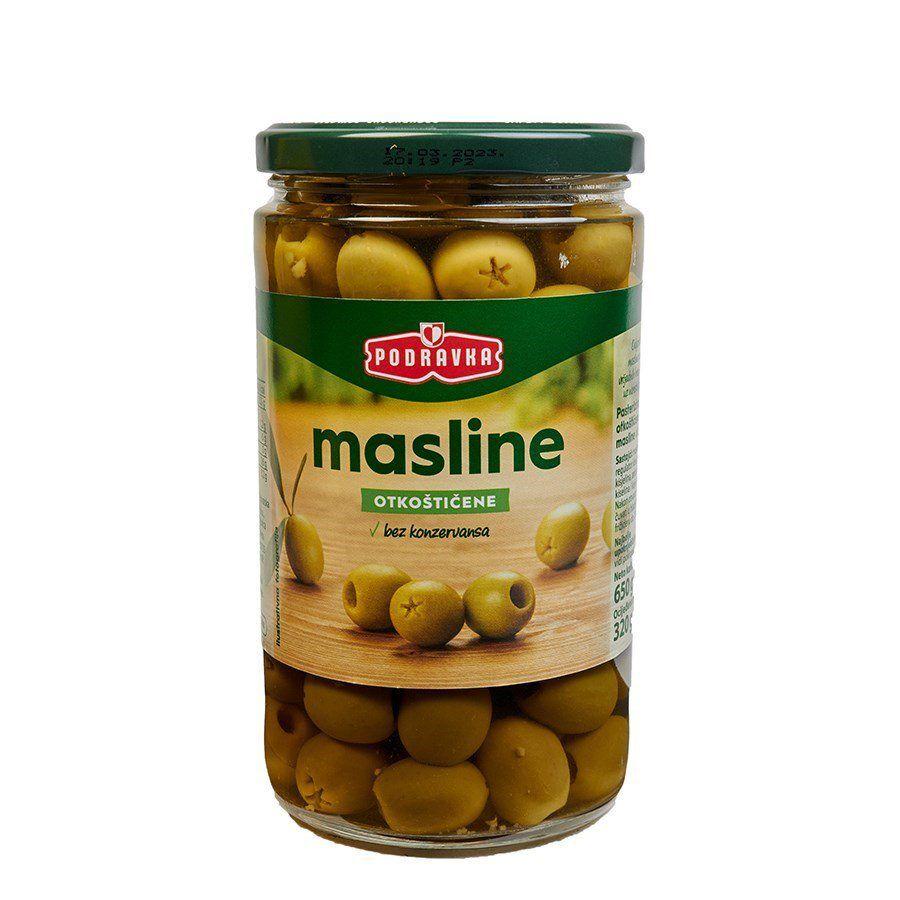 Podravka Zelene otkoštene masline, 650 g