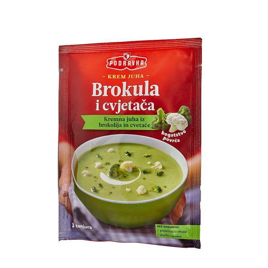Podravka Krem juha od brokule i cvjetače, 66 g