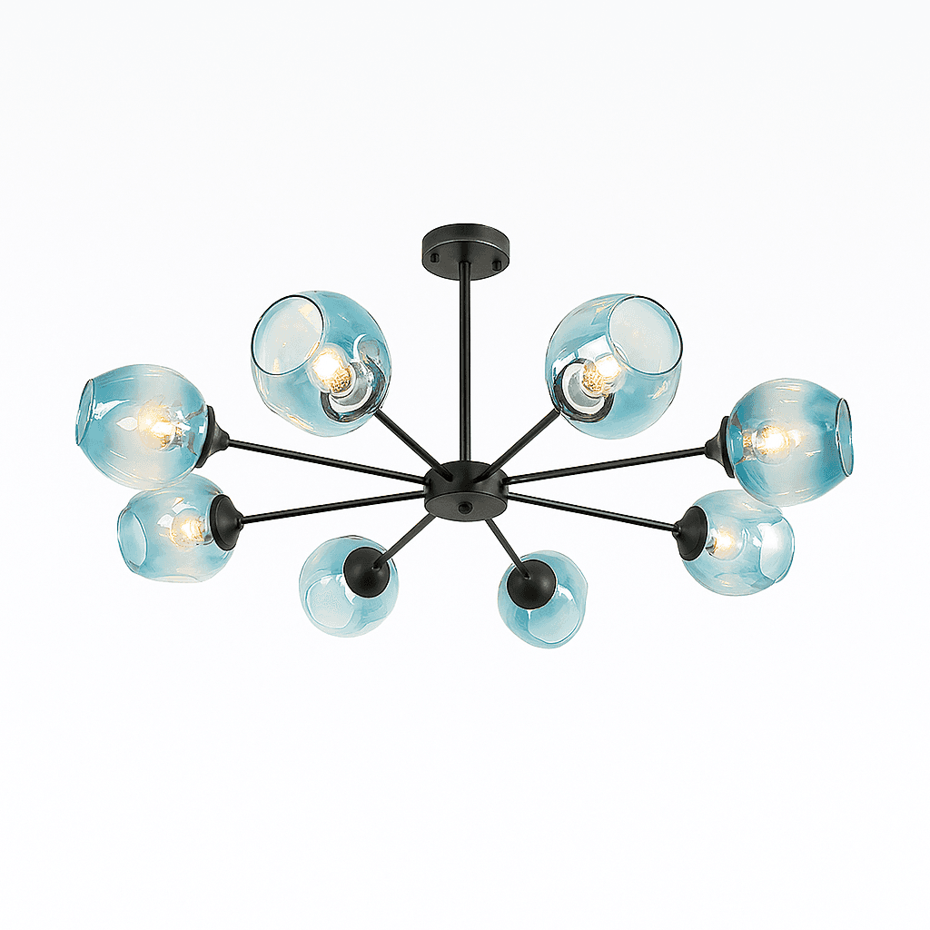 Giga Luster D8301-8R, E27*8, Crni