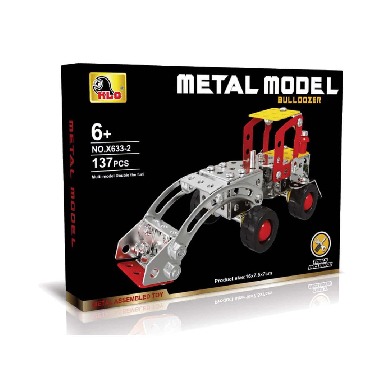 DIY kreativni set za gradnju buldožera, 137 dijelova