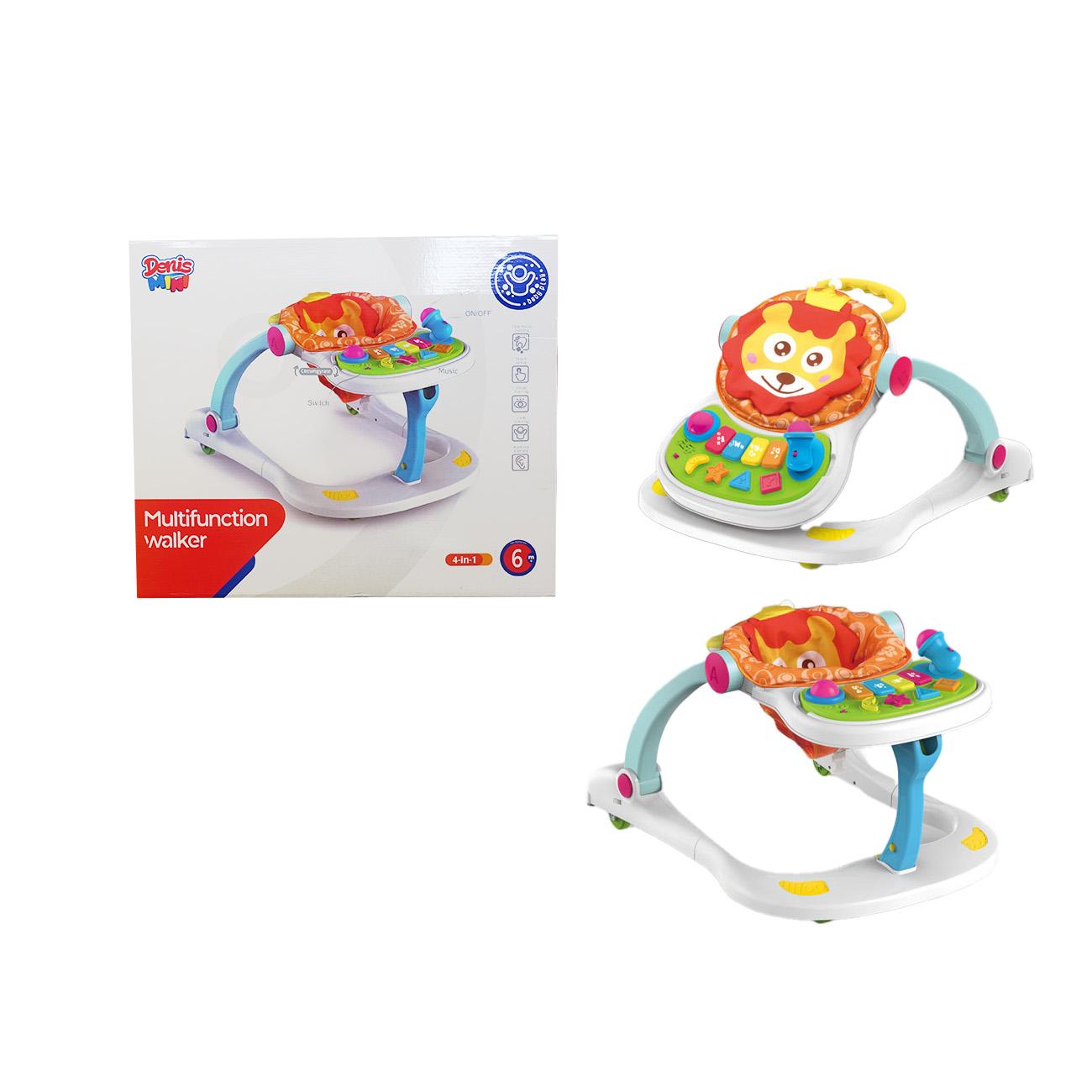 DENIS Multifunkcionalna didaktička hodalica 4 u 1, Lav