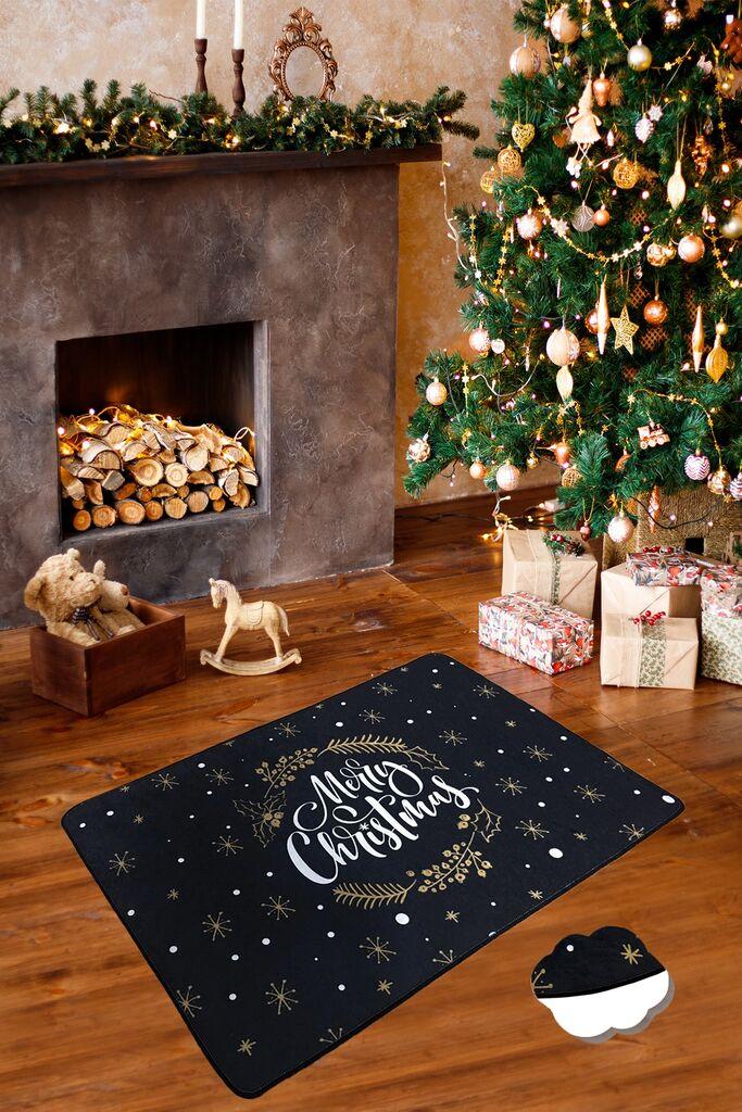 Conceptum Hypnose Carpet Christmas Djt, 80 x 120 cm, crni