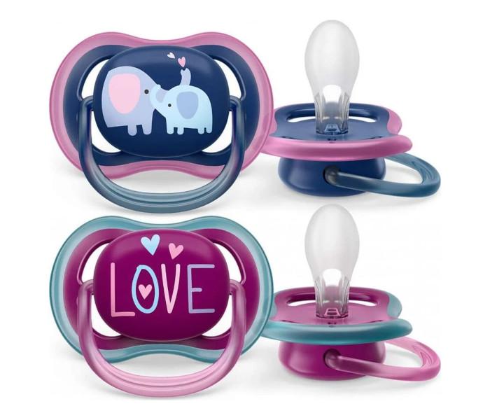 PHILIPS AVENT Ultra Air Vazdušna duda za djevojčice, 18m+, 2 kom