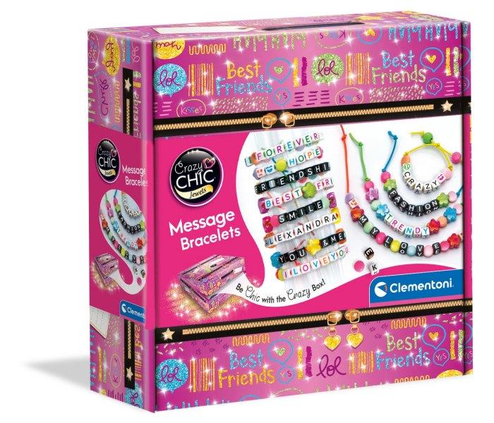 Clementoni set za djevojčice Ludo šik narukvice s porukom