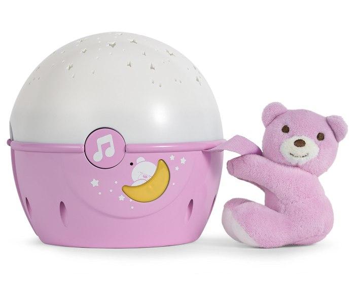 CHICCO Spotlight mjuzikl sljedeći 2 zvjezdice roza 0m+