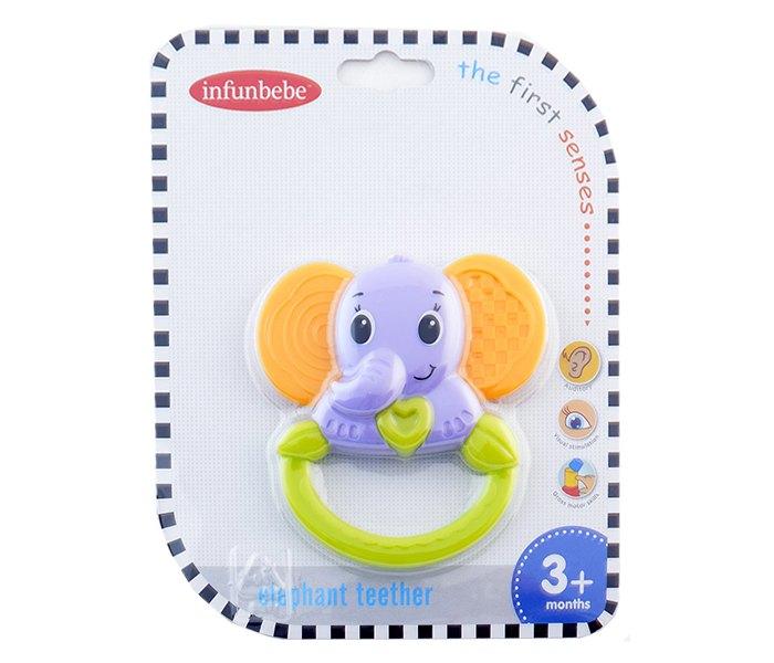 Infunbebe Igracka za bebe zvecka glodalica slon 3m+