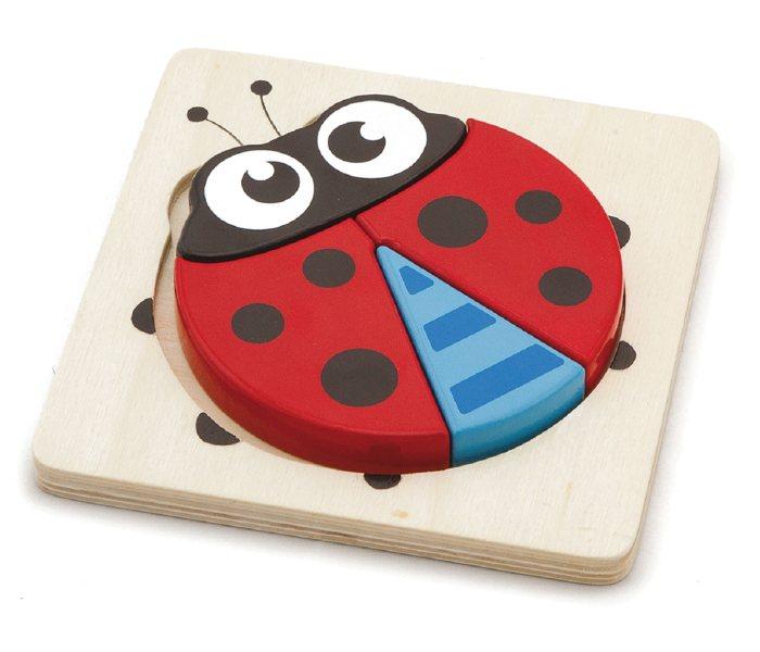 VIGA kompajler za bubamare, drvena slagalica za rano učenje oblika