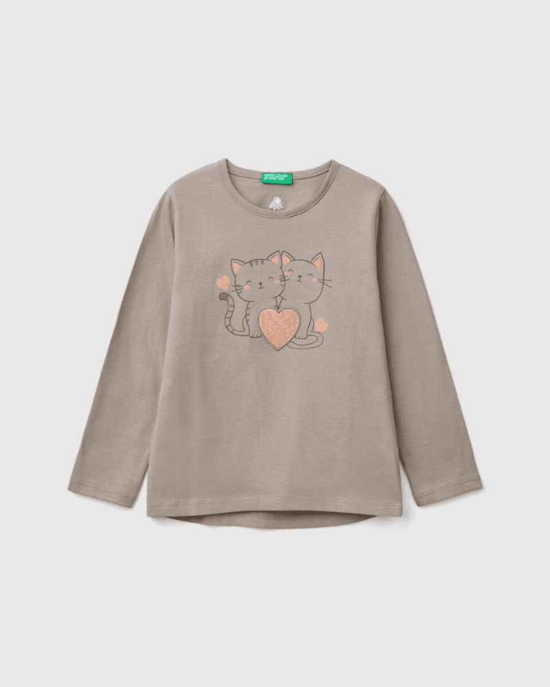 Benetton Majica dugi rukava 163 za djevojčice