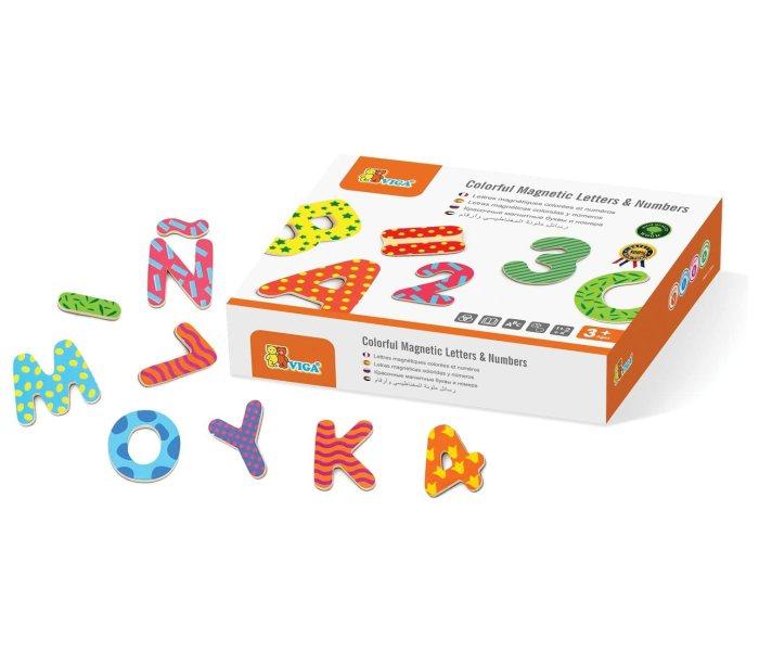 VIGA Edukativna igračka Magnetna slova i brojevi