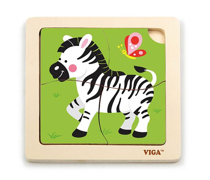 Viga drvoIgračka Master drvene puzle zebra,Šarena